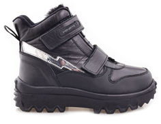 Ботинки Minimen для девочек, чёрные, размер 30, 2647-53-23B-04
