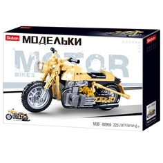 Конструктор Sluban пластмассовый Модельки: Мотобайк R75 223 дет