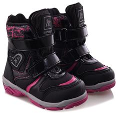 Ботинки Minimen для девочек, чёрные, размер 32, 2656-54-23B-01