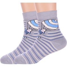 Носки детские Брестский чулочный комбинат2-14С3060, рис 411, светло-серые, 14