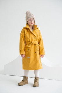 Пальто детское Minidino В-П-001, желтый, 104