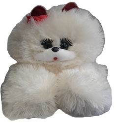 Мягкая игрушка TOY and JOY Кошка Милашка 40см с бантом белая BEL-MIL-1878-Wh
