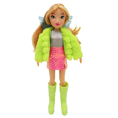 Кукла Winx Club шарнирная Club Fashion Флора с крыльями и аксессуарами 6 шт, 24 см, IW013