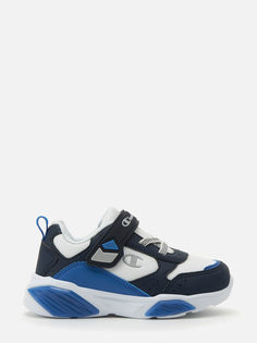 Кроссовки Champion для мальчиков, белые, чёрные, синие, чёрные, синие, размер 23, S32130