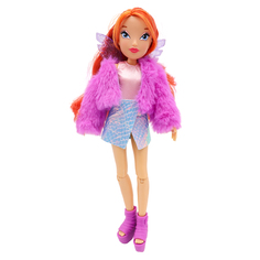 Кукла шарнирная Winx Club Fashion Блум с крыльями и аксессуарами, 6 шт, 24 см, IW0137