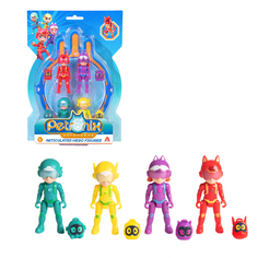 Игровой набор Петроникс фигурки 4-х героев с рюкзаками, 7,5 см Petronix