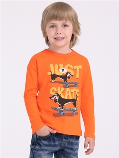 Лонгслив детский Апрель 1ПДЛД4334001, оранжевый, 116