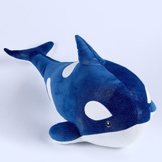 Мягкая игрушка "Косатка", 80 см, цвет синий No Brand