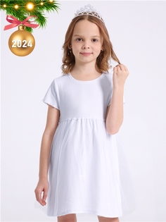 Платье детское Апрель 1ДПК4069023с, белый, 98