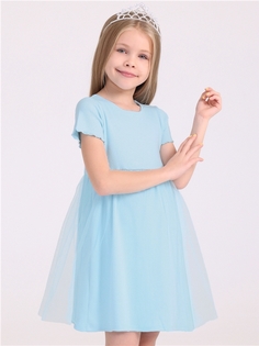 Платье детское Апрель 350дев023сД1, светло-голубой109, 110