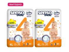 Подгузники для детей SENSO «SIMPLE» L 4-50 (7-18кг) 50шт