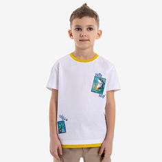 Футболка детская Kapika JKBCT03, цвет белый, размер 104