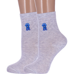 Носки детские NOSMAG 2-20С-35СП, рис. 515, светло-серые, 22