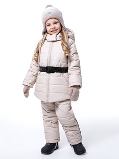 Комплект верхней одежды детский NIKASTYLE 7з5423, бежевый, 122