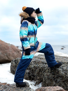 Комбинезон детский NIKASTYLE 8з1323, песочный/неви, 134