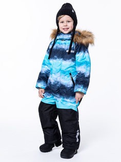 Комбинезон детский NIKASTYLE 8з1323, аквамарин/черный, 122