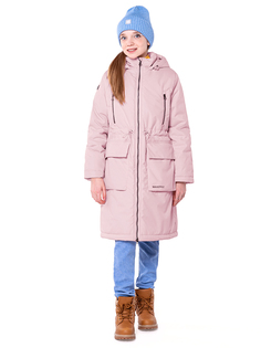 Парка детская NIKASTYLE 5з4023, пудровый, 170