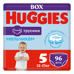 Подгузники-трусики Huggies для мальчиков р 5 12-17 кг 96 шт