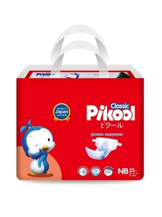 Подгузники детские Pikool Classic, размер NB, 0-5 кг, 25 шт.