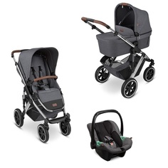 Коляска 3 в 1 ABC-Design Salsa 4 Air 2023 Asphalt/Asphalt 12004082003/12001972003