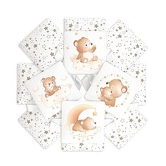 Бортики подушки, Globex, Мишка, 12 шт.ук, 32х32