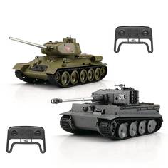 Радиоуправляемый танковый бой Torro Tiger I и T-34/85 1:30 - 15101-CA