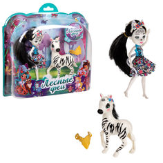 Кукла 1toy Лесные Феи 16 см с зеброй