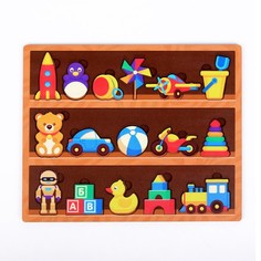 Сортер "Игрушки на полках" No Brand