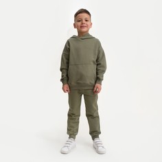Костюм детский (худи, брюки) KAFTAN Basic line, размер 32 (110-116), цвет хаки