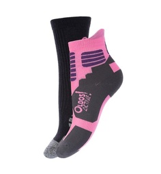 Носки (термоноски) Oldos Лонс, черный, розовый/серый, розовый, 39-41