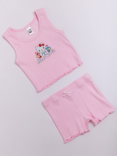 Майка-топ и шорты для девочки (003_НБО22) Batik цв. розовый 146р. Батик