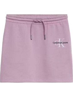 Юбка детская Calvin Klein Monogram Off Placed Skirt розовый 164