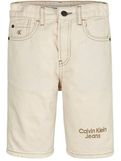 Шорты детские Calvin Klein Denim Rlxd Ecru Short бежевый 164