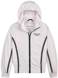 Куртка детская Calvin Klein Logo Tape Fitted Jacket розовый 134