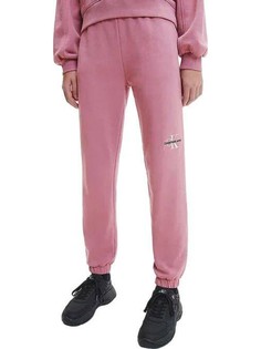 Брюки детские Calvin Klein Monogram Off Placed Sweatpants розовый 110