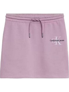 Юбка детская Calvin Klein Monogram Off Placed Skirt розовый 104