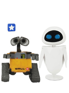 Фигурки роботы ВАЛЛ-И и ЕВА WALL-E 2 в 1 подвижные, 6,5 и 9,5 см Star Friend