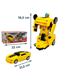 Машинка трансформер робот Бамблби камаро (звук, свет, 21,5 см) Star Friend