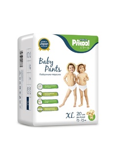 Подгузники-трусики детские Pikool Premium, размер XL, 15-25 кг, 20 шт.