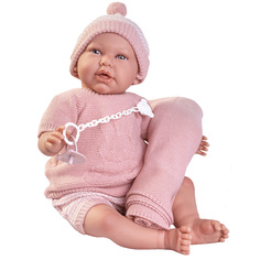 Кукла Antonio Juan Реборн младенец Нурия в розовом, 52 см