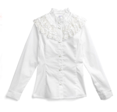 Блузка детская PlayToday 394436, белый, 128