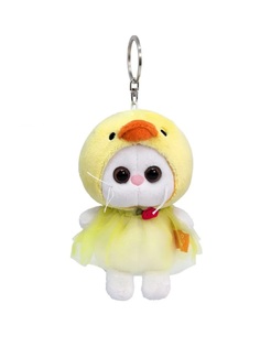 Мягкая игрушка брелок Ли-Ли "Уточка". БУДИ БАСА. 15 см. ABB-081 Budi Basa