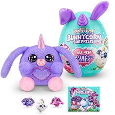 Игровой набор Zuru Rainbocorns Bunnycorn, сюрпризы в яйце серия 2, фиолетовые ушки