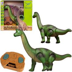 Игрушка интерактивная Junfa toys Динозавр Бронтозавр ptktysq на радиоуправлении свет звук