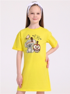 Платье детское Апрель 250дев001Д1У, желтый6 Коала и совенок, 92