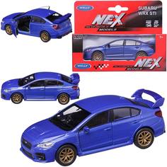Машинка Welly 1:38 SUBARU WRX STI GK G14 синяя 43693W синяя