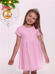 Платье детское Апрель 350дев023Д1Р, светло-розовый14, 110
