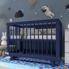 Кроватка для новорожденного Lilla Aria Night Blue