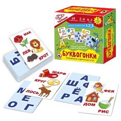 Карточная игра Русский стиль Буквогонки, обучающая, 2-4 игрока, 4-9 лет (4733)