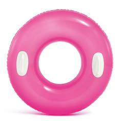 Круг надувной INTEX Hi-Gloss Tubes Неоновый от 8 лет 76 см int59258NP/розовый